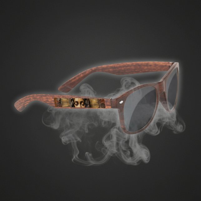 Lunettes De Soleil Dévotion sculptée Marie en bois (Créateur téléchargé)