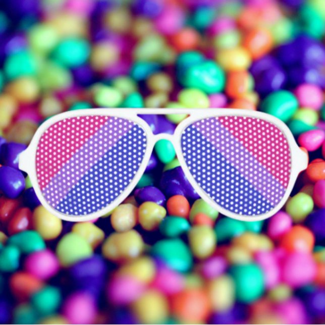 Lunettes de soleil drapeau de fierté bisexuelle gr (Créateur téléchargé)