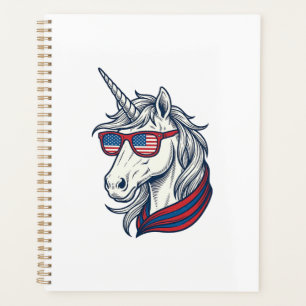 Lunettes de soleil drapeau licorne patriotique vec
