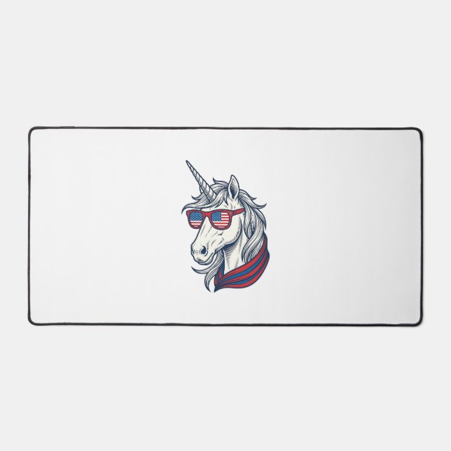 Lunettes de soleil drapeau licorne patriotique vec (Recto)