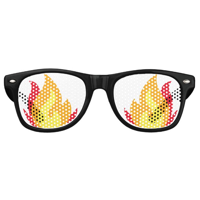 Lunettes de soleil du parti Emoji Fire (Devant)