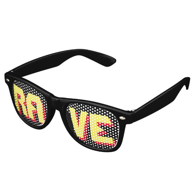 Lunettes de soleil du parti "RAVE" (Angulaire)