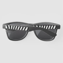 Lunettes de soleil en plastique, Cadres en zèbre, 
