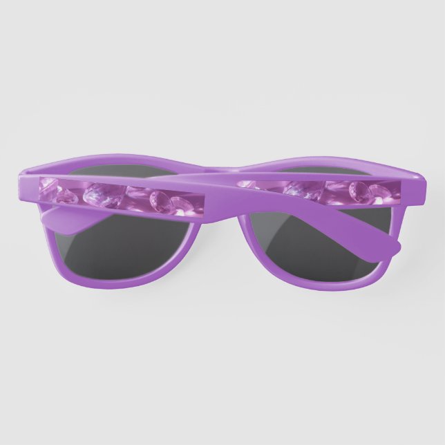 Lunettes de soleil en plastique Diamants (Dos)