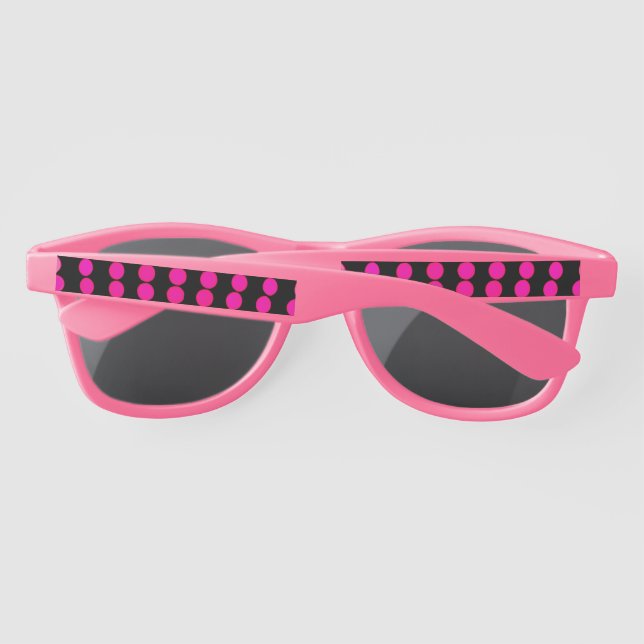 Lunettes de soleil en plastique rose (Dos)