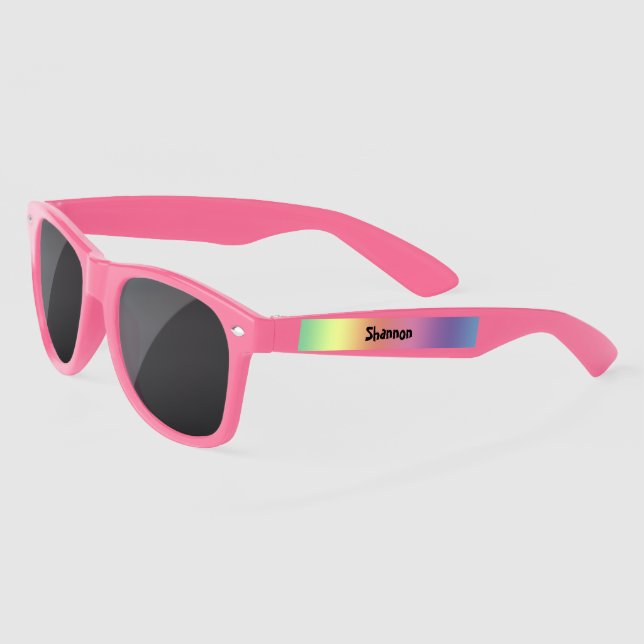 Lunettes de soleil en plastique - teintes arc-en-c (Gauche)