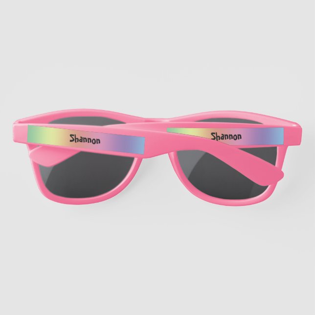 Lunettes de soleil en plastique - Teintes arc-en-c (Dos)