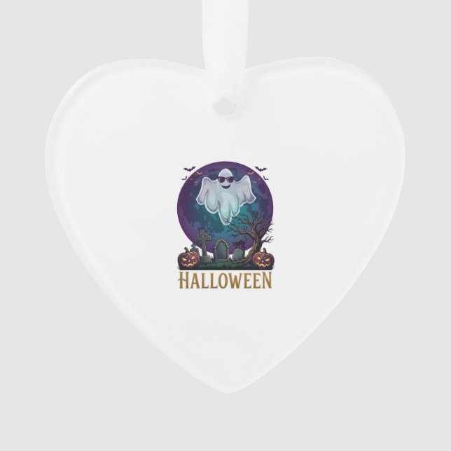 Lunettes de soleil fantôme Halloween Violet Lune C (devant)