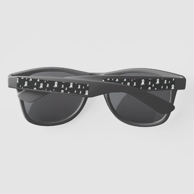 Lunettes De Soleil Fantômes sombres d'Halloween  (Dos)
