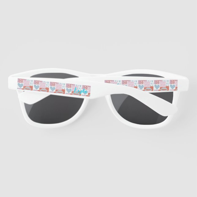 Lunettes De Soleil Filles de fête d'anniversaire Prépa sur mesure  (Dos)