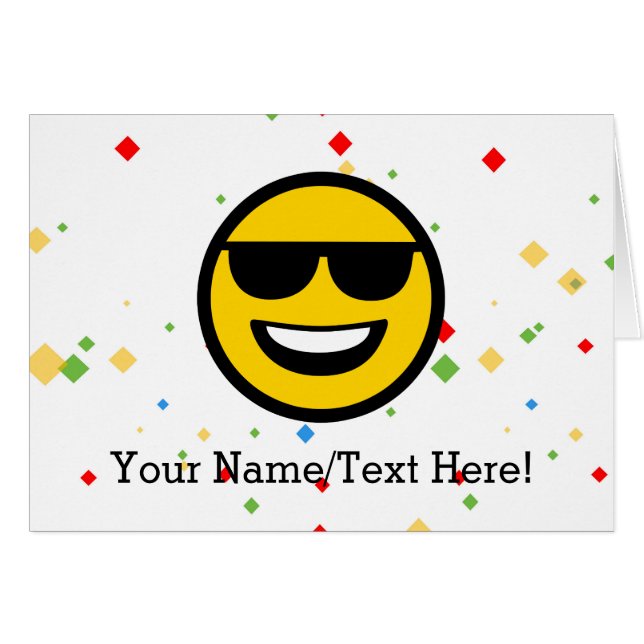 Lunettes de soleil fraîches Emoji (Devant Horizontal)