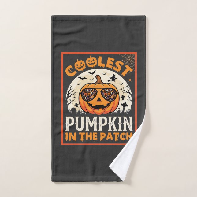 Lunettes de soleil Halloween Citrouille la plus co (Serviette à main)