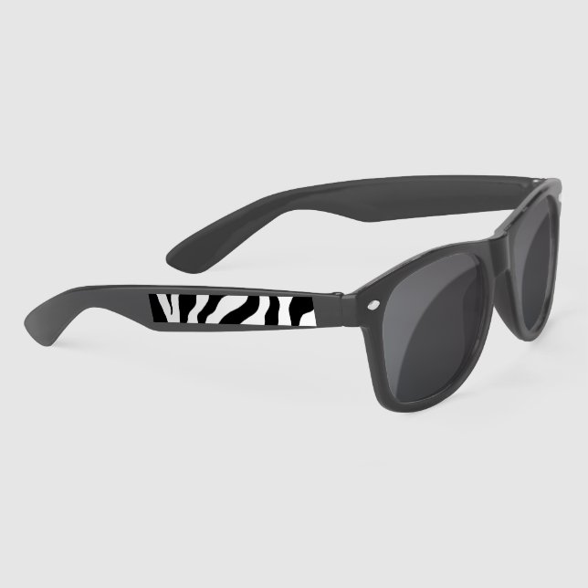 Lunettes de soleil imprimé zèbre (Droite)
