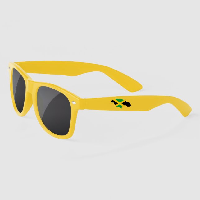 Lunettes De Soleil Jamaïque forte ! Jamrock Drapeau Rasta Reggae Root (Gauche)