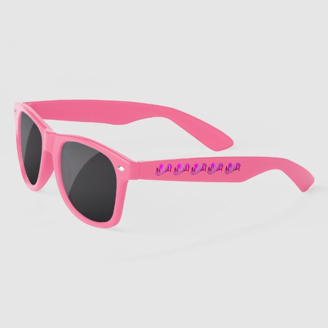 Lunettes De Soleil Les Noms D'Ashley Rose Et Purple, (Gauche)