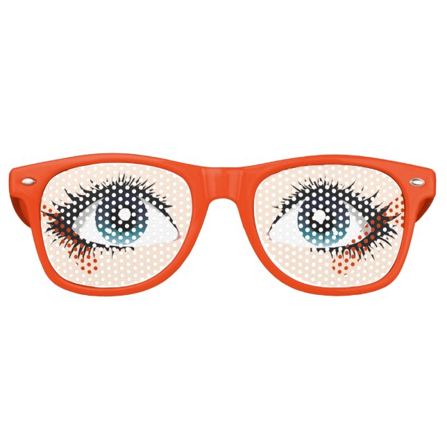 Lunettes de soleil Lifelike Open Eyes Party (Devant)