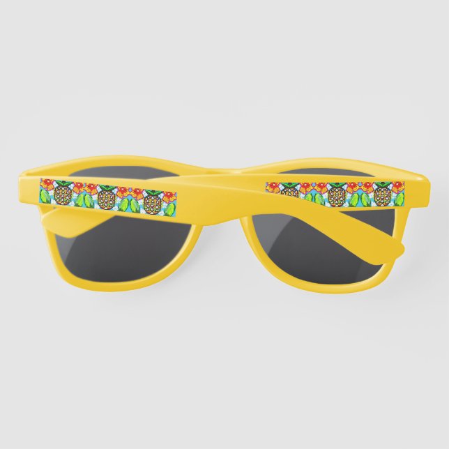 Lunettes De Soleil L'île colorée aux ananas (Dos)