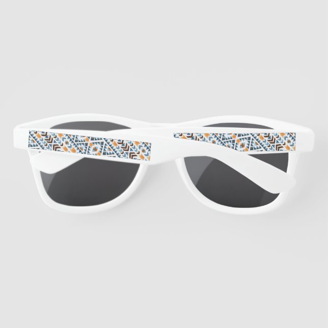 Lunettes De Soleil Motif aztèque à l'aquarelle (Dos)