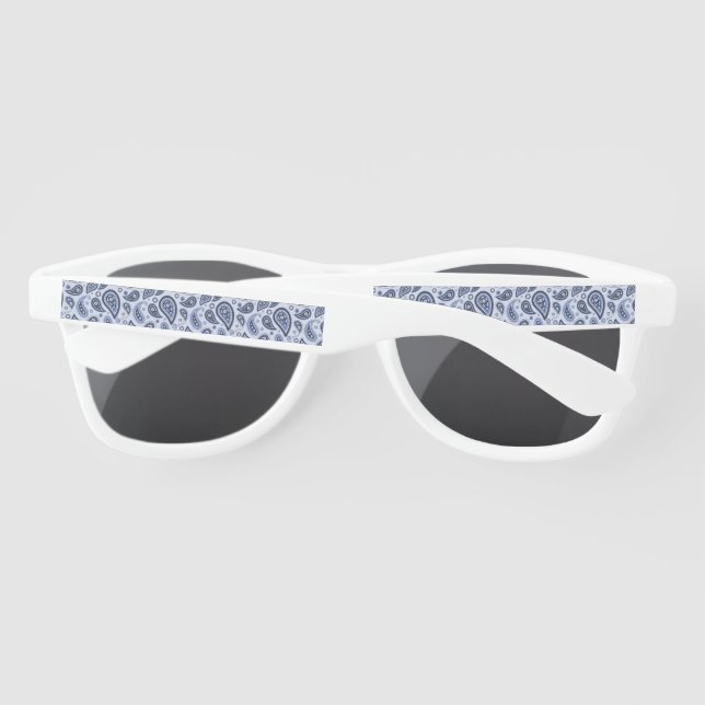 Lunettes De Soleil Motif Blue Paisley (Dos)