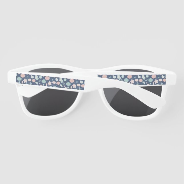 Lunettes De Soleil motif des coquillages (Dos)