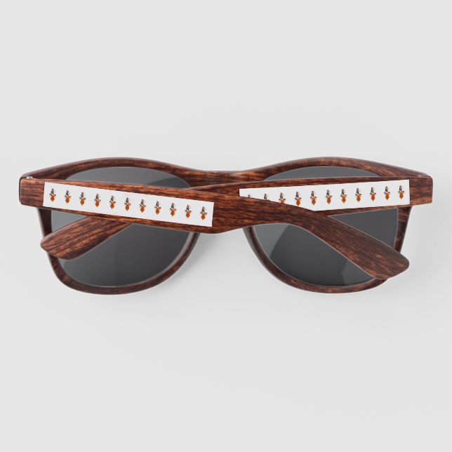 Lunettes De Soleil Noel Deer Bells Bauble Rudolf Snowflakes Noël (Dos)