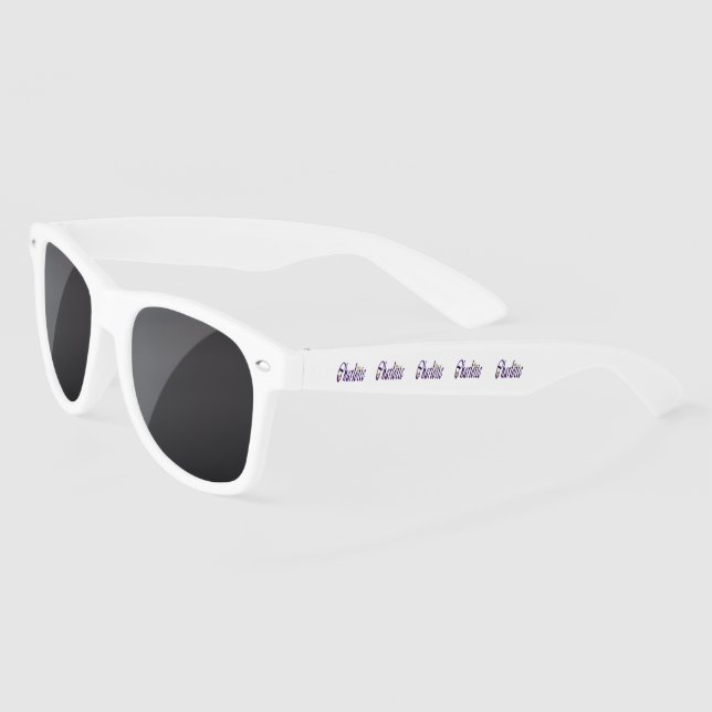 Lunettes De Soleil Nom De Charlotte Violet Avec Teddies, (Gauche)