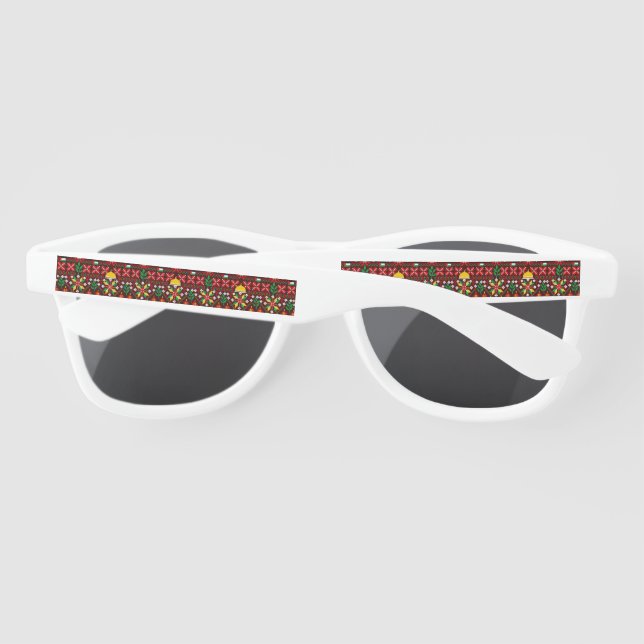 Lunettes De Soleil Palestine Tatreez Broderie traditionnelle (Dos)