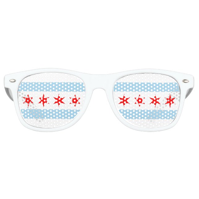 Lunettes de soleil Party Shades avec drapeau de Ch (Devant)