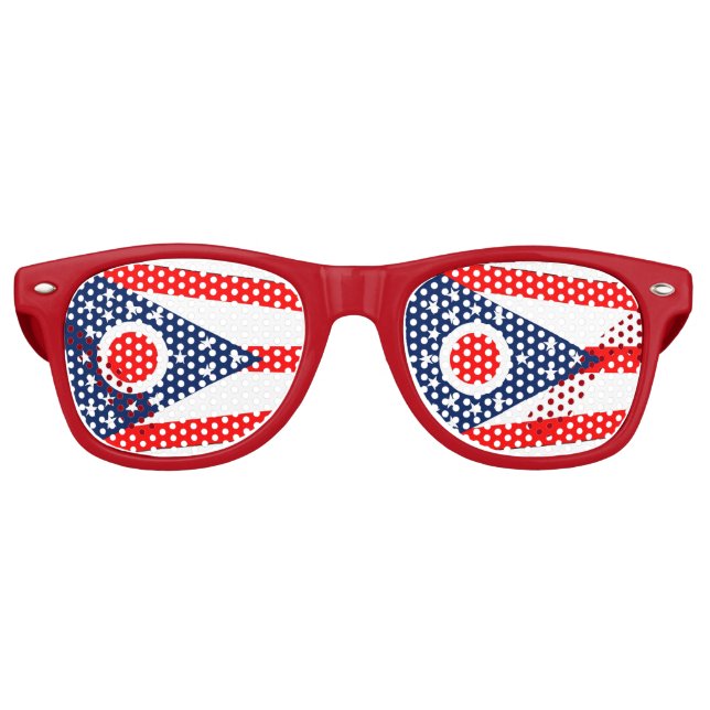 Lunettes de soleil Party Shades avec drapeau de l' (Devant)