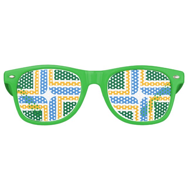 Lunettes de soleil Party Shades avec drapeau de Po (Devant)