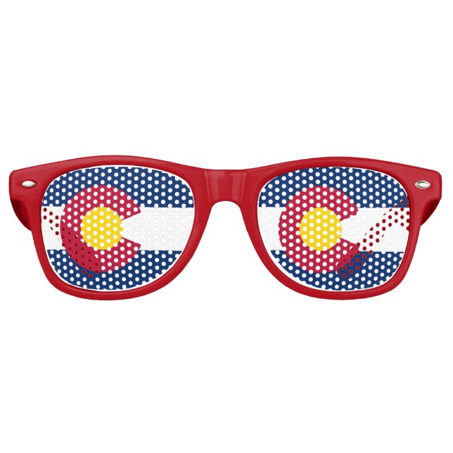 Lunettes de soleil Party Shades avec drapeau du Co (Devant)