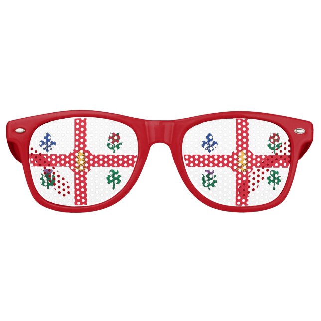 Lunettes de soleil Party Shades avec le drapeau de (Devant)