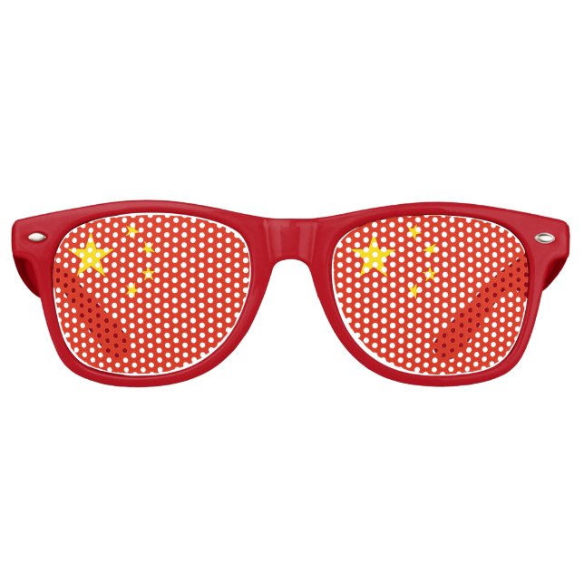 Lunettes de soleil Party Shades - drapeau chinois (Devant)