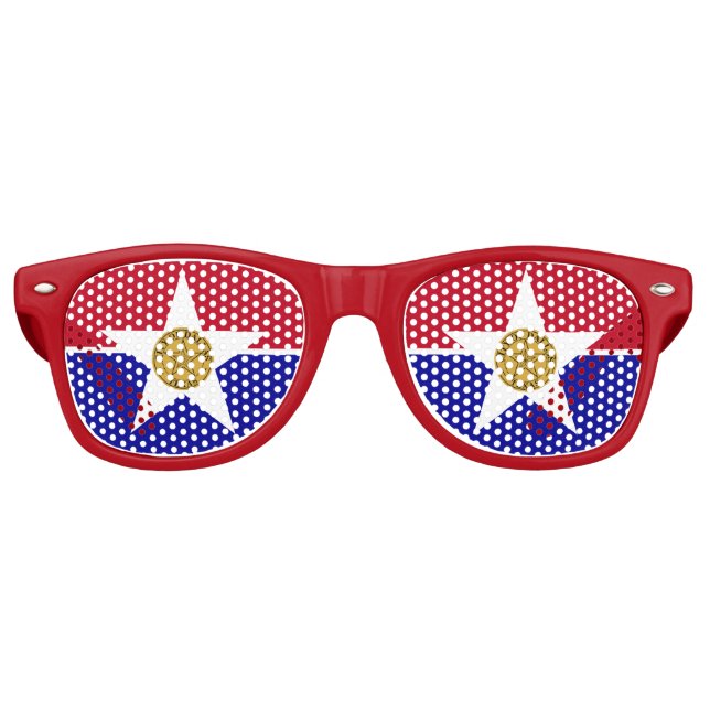 Lunettes de soleil Party Shades - drapeau de Dalla (Devant)