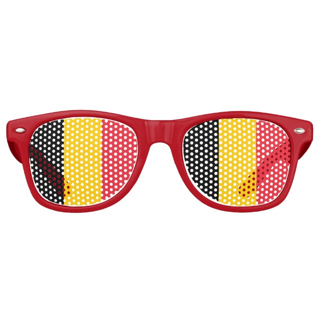 Lunettes de soleil Party Shades - drapeau de la Be (Devant)