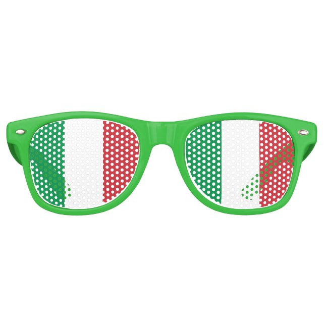 Lunettes de soleil Party Shades - drapeau de l'Ita (Devant)