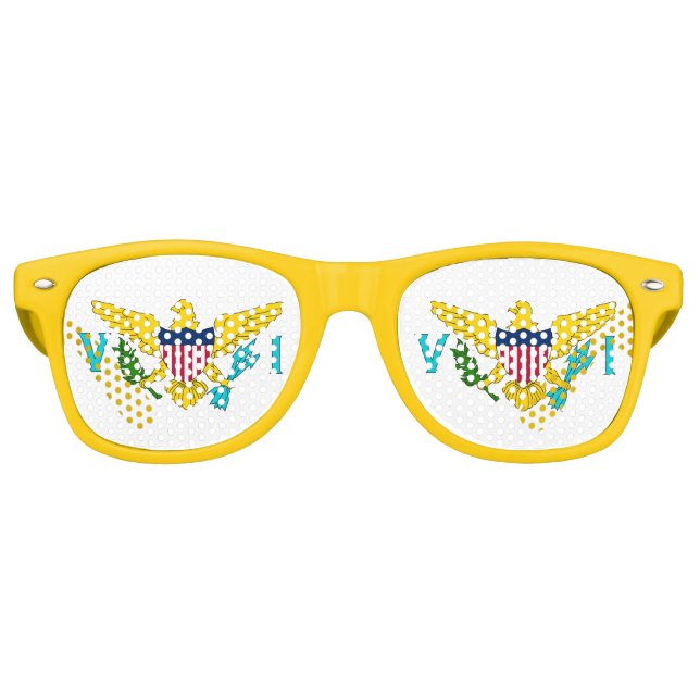 Lunettes de soleil Party Shades - drapeau de Virgi (Devant)