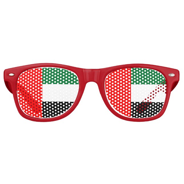 Lunettes de soleil Party Shades - drapeau des EAU (Devant)