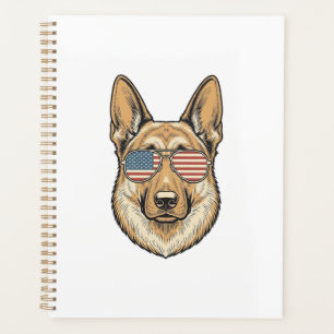 Lunettes de soleil patriotiques Berger allemand Ar