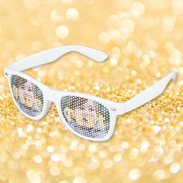Lunettes de soleil personnalisées avec texte et ph (Create Custom Photo Text Party Shades Sunglasses)