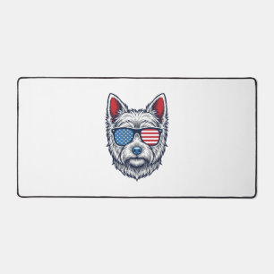 Lunettes de soleil pour chien Westie patriotiques