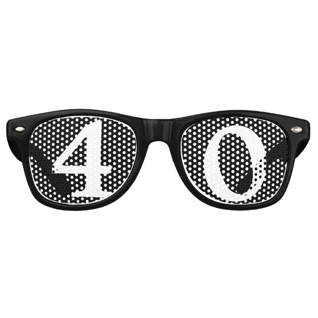 Lunettes de soleil pour fête d'anniversaire de 40  (Devant)