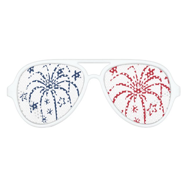 Lunettes de soleil Red White and Blue Fireworks Pa (Devant)