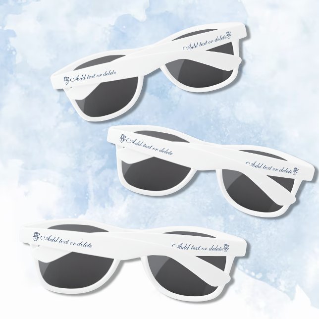 Lunettes De Soleil Regency Bridgerton Blue Roses Cameo (Créateur téléchargé)