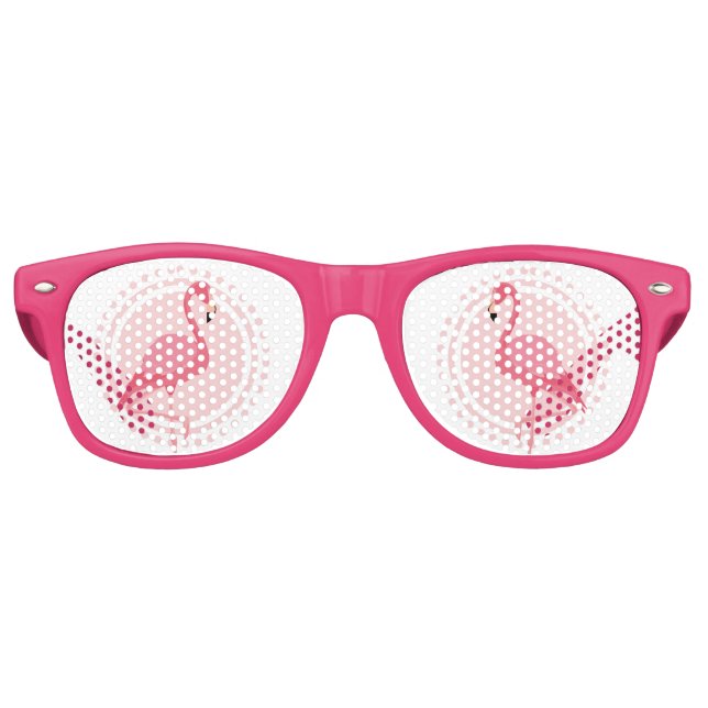 Lunettes de soleil Retro Flamant rose rose (Devant)
