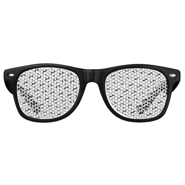 Lunettes de soleil rétro Motif Ace Heart (Devant)