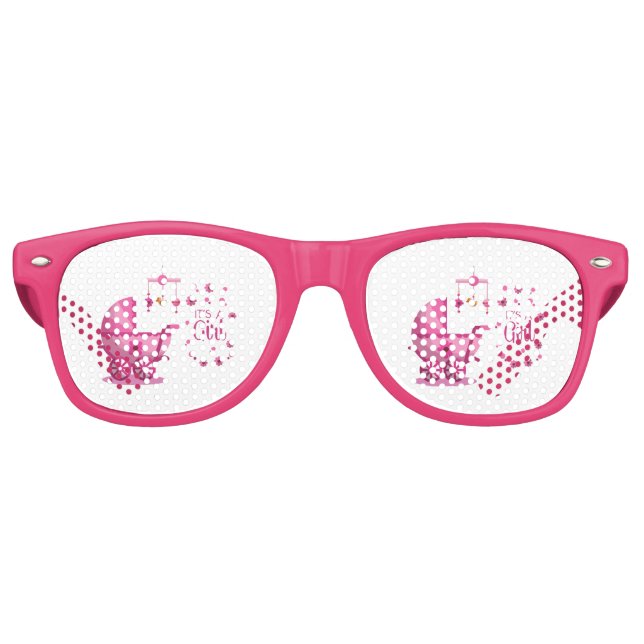 Lunettes de soleil rétro pour fête de fille (Devant)