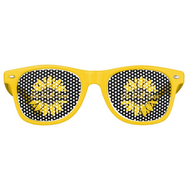 Lunettes de soleil rétro pour fête de la fleur de  (Devant)