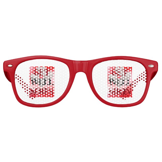 Lunettes de soleil rétro pour fête de rétablisseme (Devant)