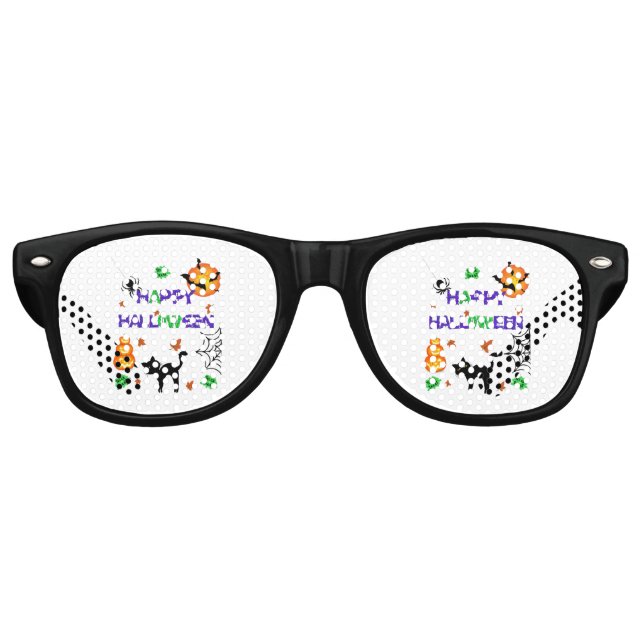 Lunettes de soleil rétro pour fête d'Halloween joy (Devant)